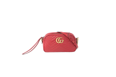 GUCCI CAMERA BAG GG MARMONT SMALL RED