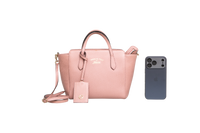 GUCCI SWING MINI TOTE PEBBLED LEATHER LIGHT PINK