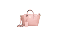 GUCCI SWING MINI TOTE PEBBLED LEATHER LIGHT PINK