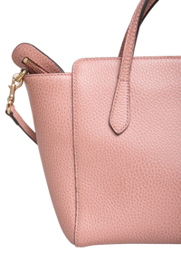GUCCI SWING MINI TOTE PEBBLED LEATHER LIGHT PINK