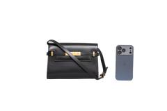 YSL MANHATTAN SMALL SMOOTH CALFSKIN BLACK