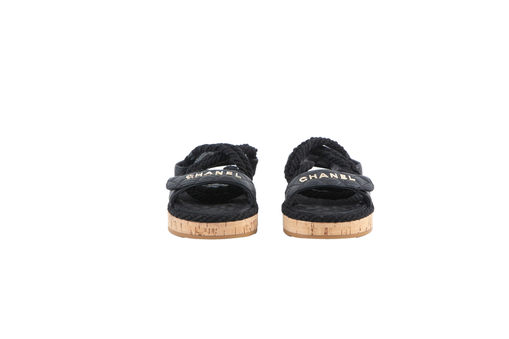 CHANEL SLIDE ROPE CC BLACK - 33 BR – Troca de Luxo