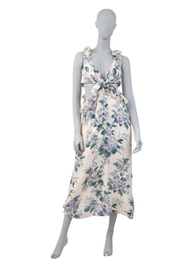 ZIMMERMANN DRESS LONG FLORAL CUT NECKLAC