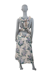 ZIMMERMANN DRESS LONG FLORAL CUT NECKLAC