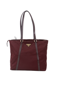 PRADA NYLON BURGUNDY SHOULDER BAG