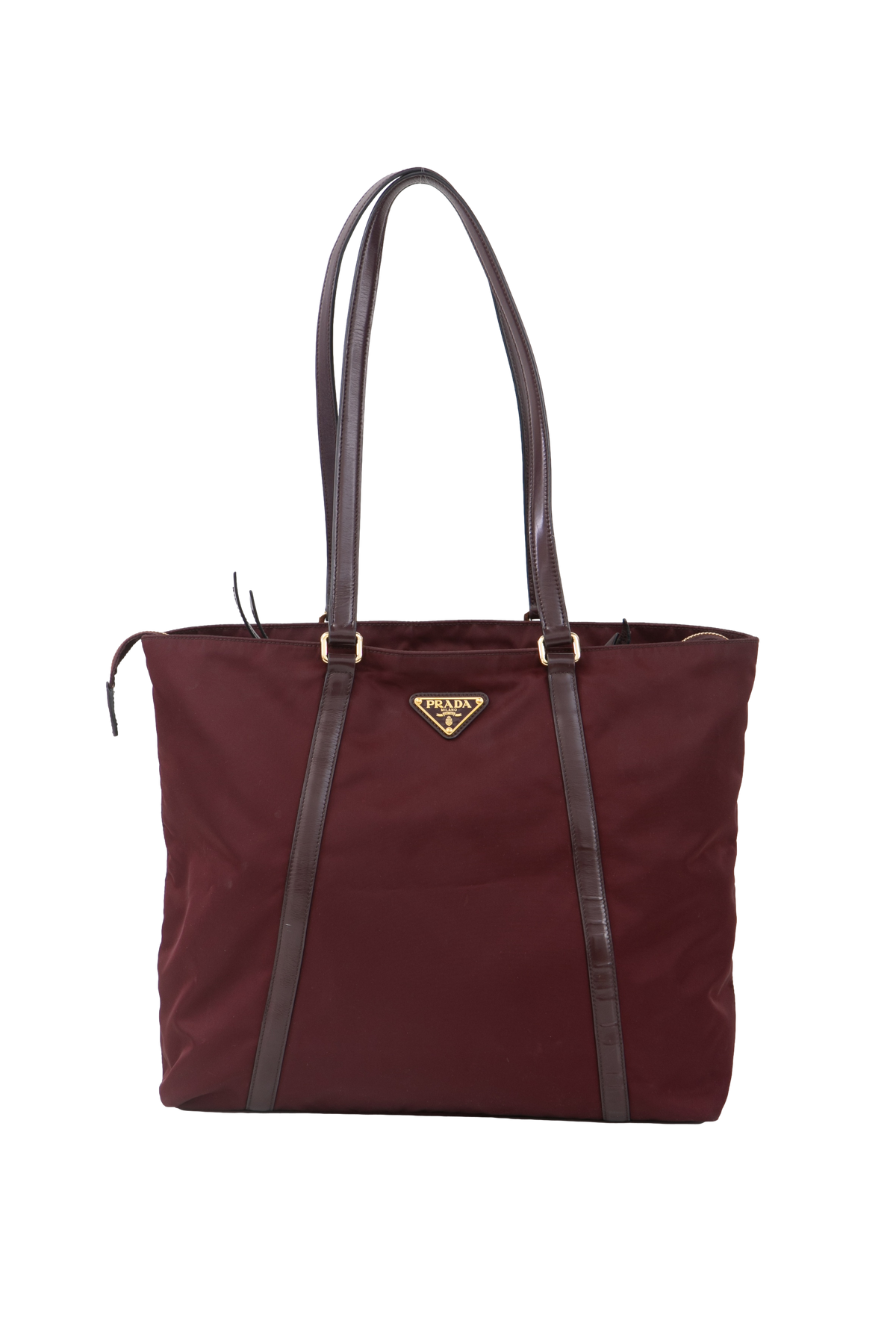 PRADA NYLON BURGUNDY SHOULDER BAG