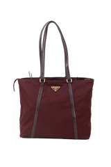 PRADA NYLON BURGUNDY SHOULDER BAG