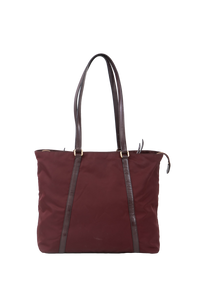 PRADA NYLON BURGUNDY SHOULDER BAG