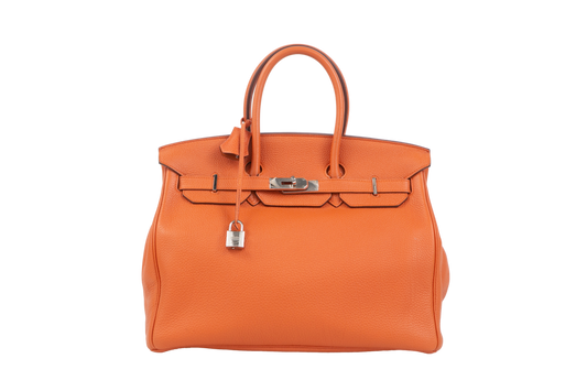 HERMÈS BIRKIN 35 ORANGE CLEMENCE