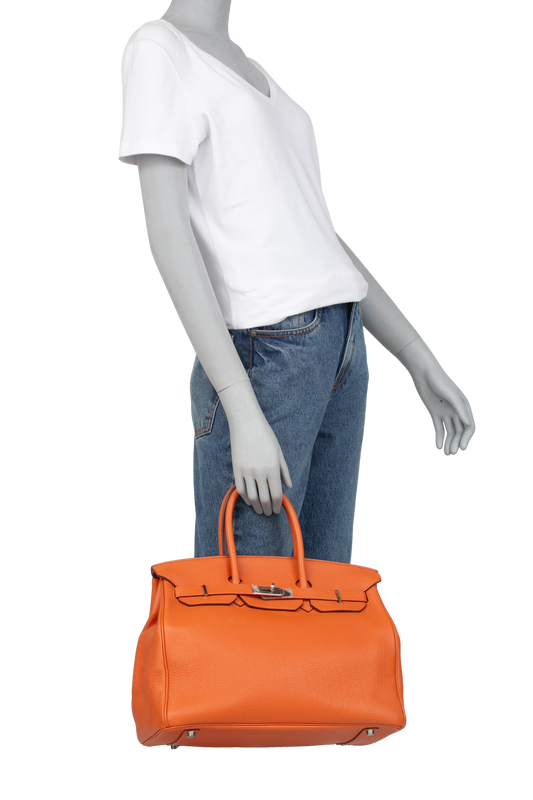 HERMÈS BIRKIN 35 ORANGE CLEMENCE