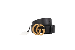 GUCCI CINTO GG MARMONT BLACK TAM 75