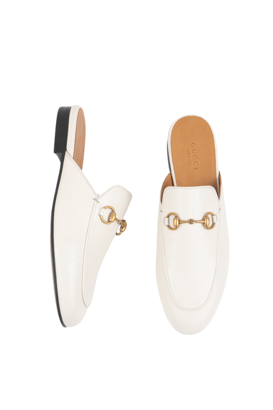 GUCCI MULE PRINCETOWN HORSEBIT OFF WHITE