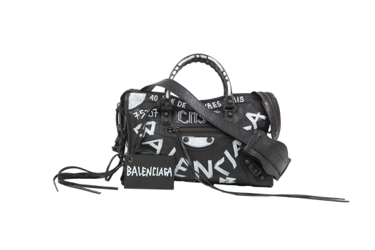 BALENCIAGA GRAFFITI CLASSIC CITY SMALL