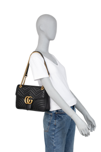 GUCCI GG MARMONT MEDIUM BLACK