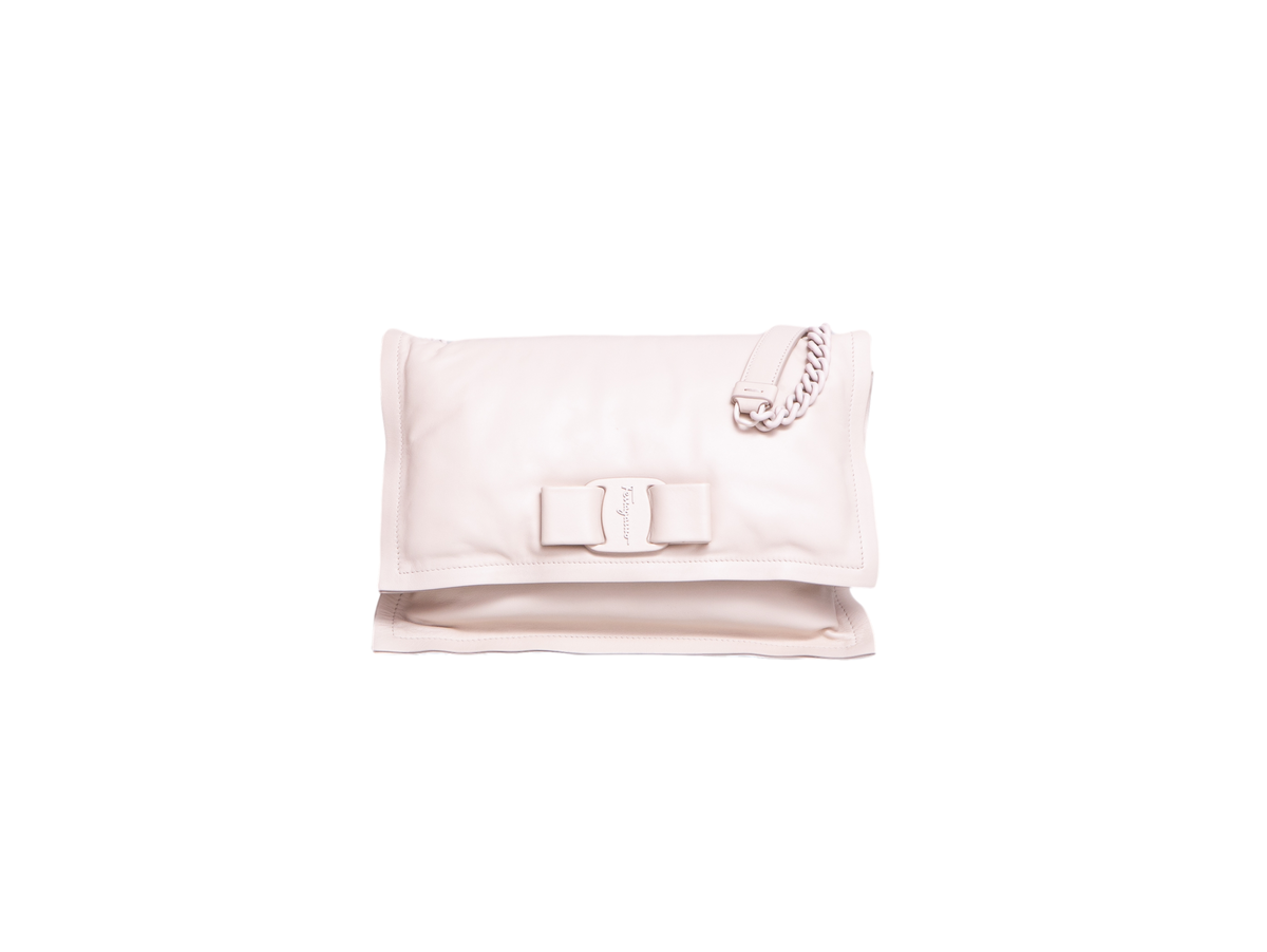 FERRAGAMO VIVA BOW PADDED OFF WHITE