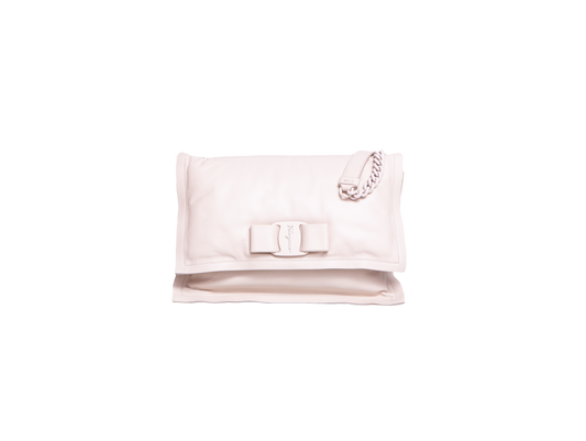 FERRAGAMO VIVA BOW PADDED OFF WHITE