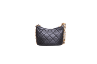 CHANEL CC MIXED CHAIN LINK CALFSKIN BLACK