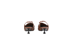 MIU MIU MOCASSIM SLINGBACK BROWN - 35 BR