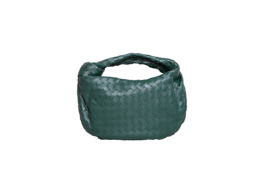 BOTTEGA JODIE SMALL INTRECCIATO FOREST GREEN