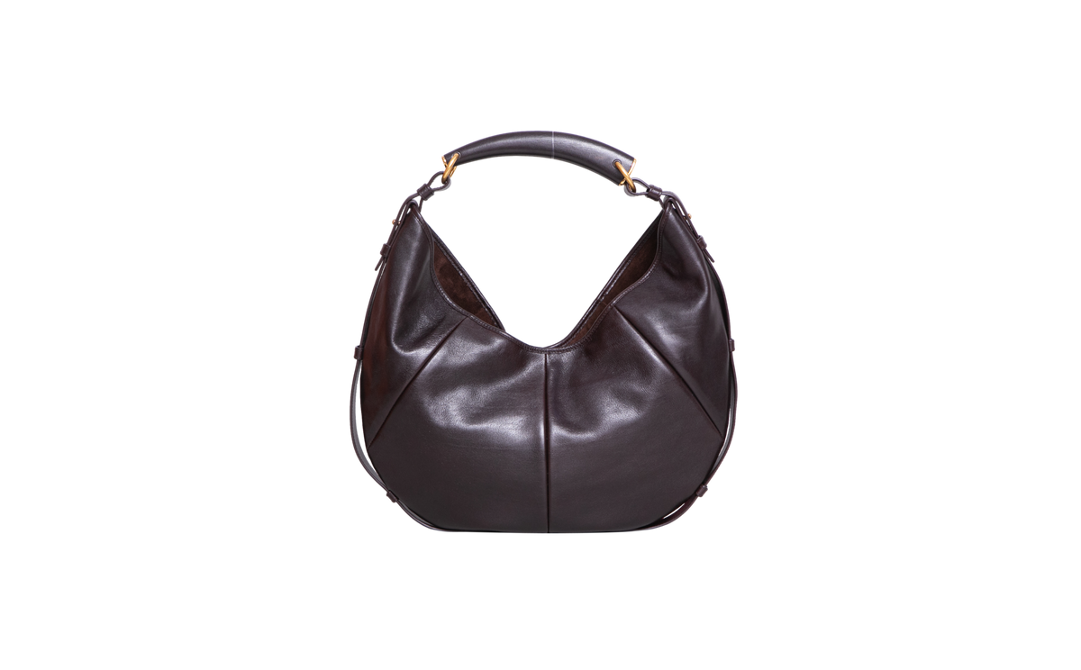 YSL MOMBASA MEDIUM LEATHER SANTAL