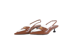MIU MIU MOCASSIM SLINGBACK BROWN - 35 BR