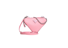 PRADA MINI TRIANGLE CROSSBODY SAFFIANO PETALO
