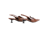 MIU MIU MOCASSIM SLINGBACK BROWN - 35 BR