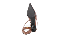 MIU MIU MOCASSIM SLINGBACK BROWN - 35 BR