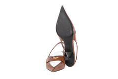 MIU MIU MOCASSIM SLINGBACK BROWN - 35 BR