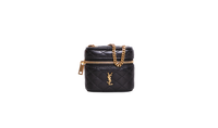 YSL GABY MICRO VANITY CASE MATELASSÊ QUILTED BLACK