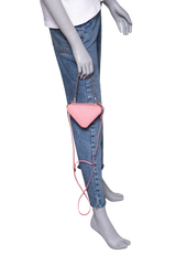 PRADA MINI TRIANGLE CROSSBODY SAFFIANO PETALO
