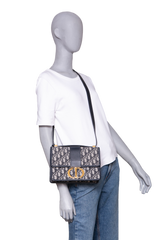 DIOR 30 MONTAIGNE JACQUARD DIOR OBLIQUE NAVY