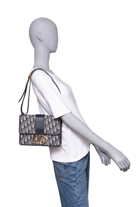DIOR 30 MONTAIGNE JACQUARD DIOR OBLIQUE NAVY