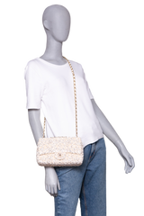 CHANEL CC FLAP SMALL SEQUINS BUTTER GOLD HDWR