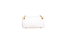 VALENTINO STUD SIGN SHOULDER BAG LEATHER IVORY
