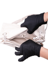 FERRAGAMO VIVA BOW PADDED OFF WHITE