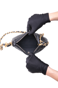 CHANEL CC MIXED CHAIN LINK CALFSKIN BLACK