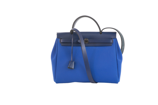 HERMÈS HERBAG ZIP 31 BAG BLUE ELECTRIQUE