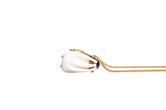 VALENTINO STUD SIGN SHOULDER BAG LEATHER IVORY