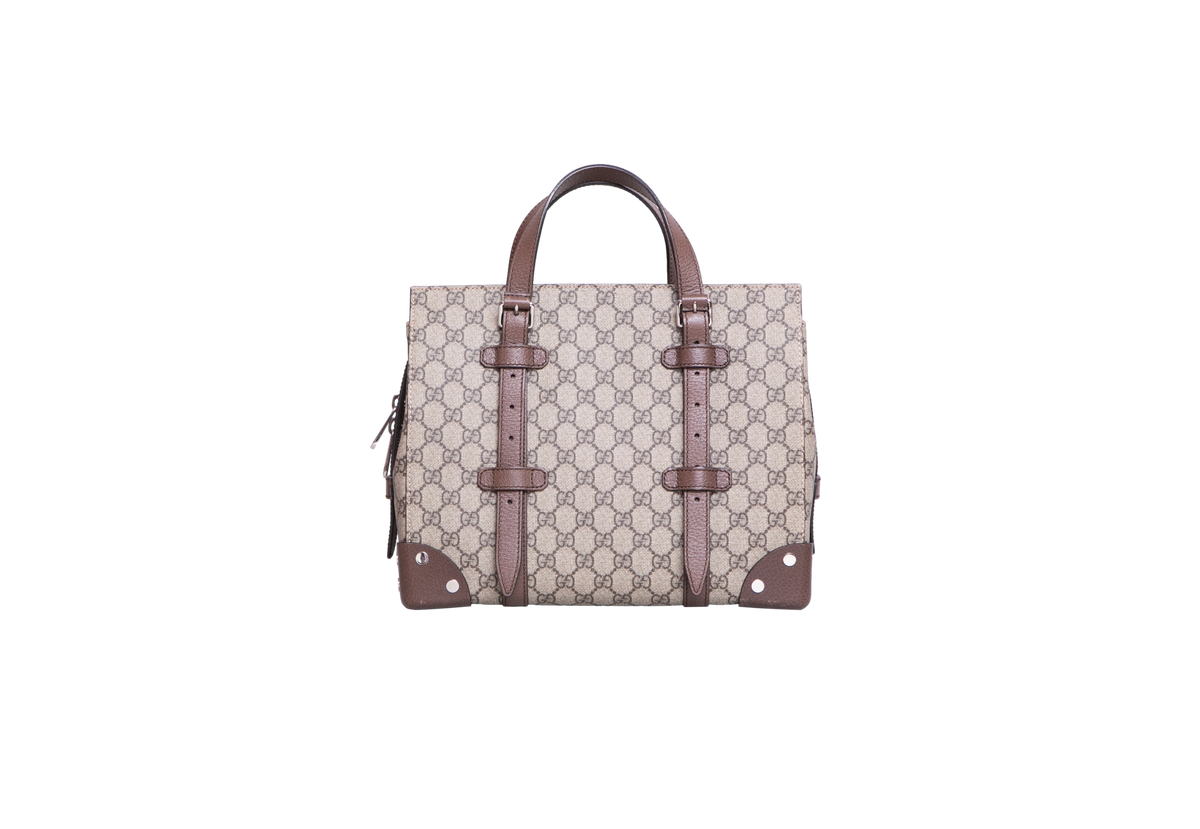 GUCCI BUCKLE TRAVEL SMALL TOTE GG SUPREME