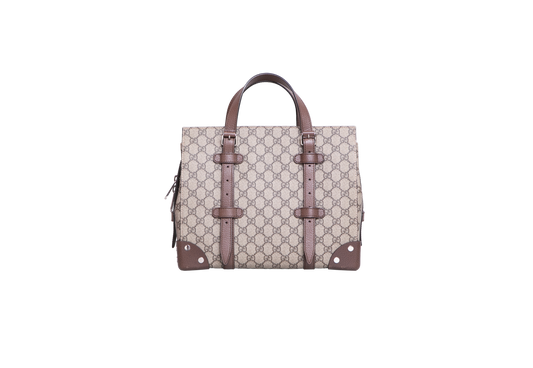 GUCCI BUCKLE TRAVEL SMALL TOTE GG SUPREME