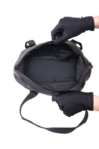 GUCCI SMALL GG CANVAS DUFFLE BAG NYLON BLACK
