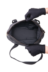 GUCCI SMALL GG CANVAS DUFFLE BAG NYLON BLACK