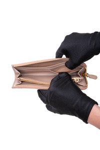 PRADA WALLET CONTINENTAL ZIP AROUND SAFFIANO ROSE POWDER