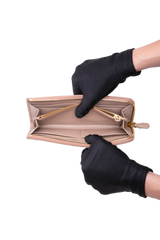 PRADA WALLET CONTINENTAL ZIP AROUND SAFFIANO ROSE POWDER