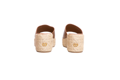 DIOR SANDAL ATTITUDE MULE CALFSKIN CARAMEL - 35 BR