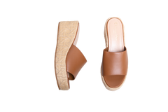 DIOR SANDAL ATTITUDE MULE CALFSKIN CARAMEL - 35 BR