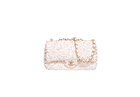 CHANEL CC FLAP SMALL SEQUINS BUTTER GOLD HDWR