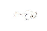 MIU MIU CAT EYE EYEGLASSES METAL GOLD/BLUE/WHITE