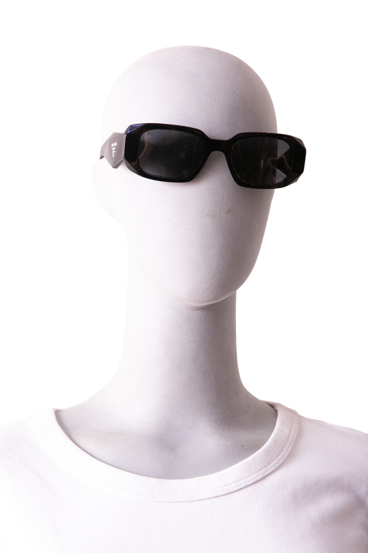 PRADA SYMBOLE RECTANGLE ACETATE BLACK